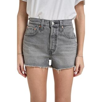 Levi's 501 Shorts - Dames - Denim shorts - Grijs - W25 - Katoen - Korte Broeken
