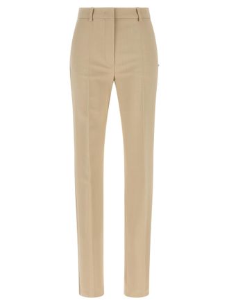 Sportmax Beige Viscose Dress Womens Pants