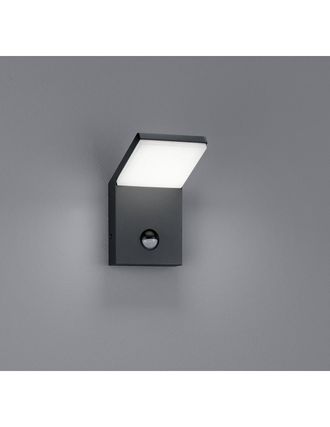 Trio L&aacute;mpara De Pared Exterior Pearl Led Ip54 Trio Antracita Sensor De Movimiento De Iluminaci&oacute;n