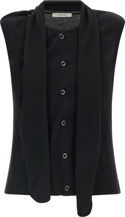Christophe Lemaire Vesten - Dames - Bodywarmers - Zwart - XS - Wol - Jassen