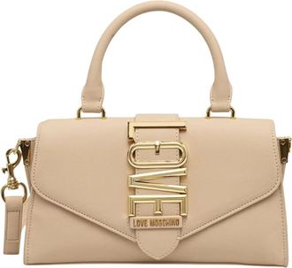 Love Moschino Embossed Q Crossbody - Dames - Handtassen - Beige - ONE Size - Tassen