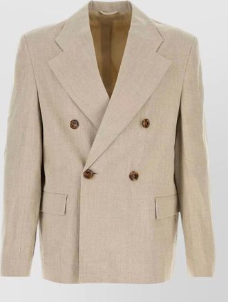 S&eacute;fr donovan linen blazer double breasted design