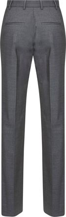 Giuseppe Di Morabito Womens Straight-Leg Tailored Trousers Dark Grey Virgin Wool
