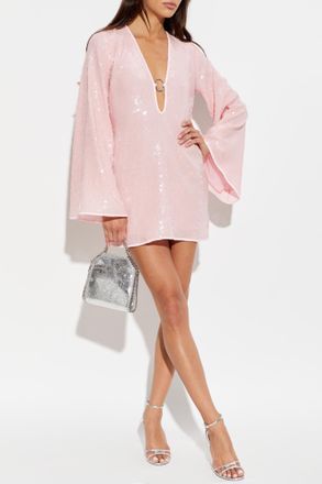 Os&eacute;ree Sequin Dress, Womens, Pink