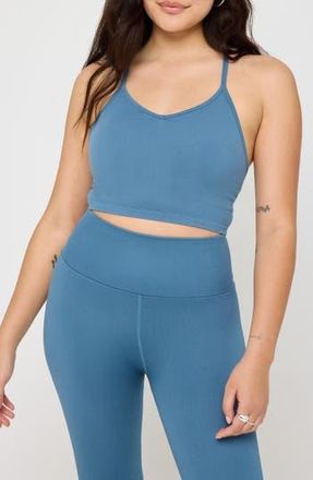 Spiritual Gangster Bryn Seamless Crop Camisole in Moonlit at Nordstrom Rack, Size X-Small/small