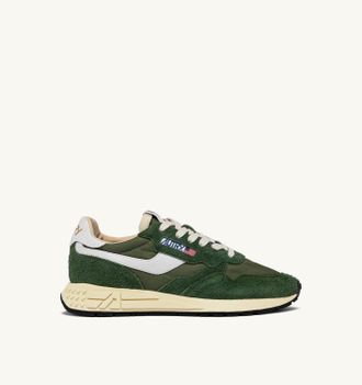 Autry REELWIND LOW SNEAKERS IN MILITARY NYLON AND SUEDE