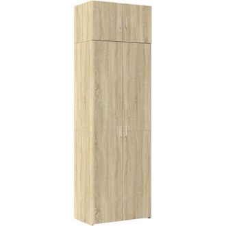 vidaXL Vidaxl - Storage Cabinet Sonoma Oak 70x42.5x225 cm Engineered Wood