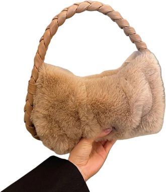 Generic Autumn and winter twist knitting versatile crossbody bag handbag girl