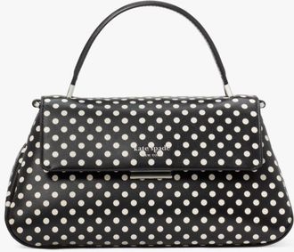 Kate Spade New York Womens Grace Small Top Handle Bag - Black Leather - One Size