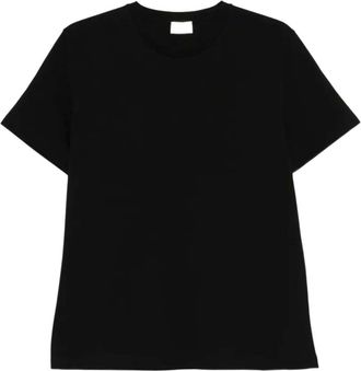 Saint Laurent Black Solid Crew Neck T-Shirt