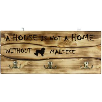 OEM Malt&eacute;s, Bich&oacute;n Malt&eacute;s, Malt&eacute;s - Percha Con Perro, Expositor De Medallas, Decoraci&oacute;n Del Hogar De Art-dog