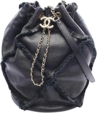 Chanel Pre-owned Coco Mark Lambskin Bucket Bag - Pre-owned - Mujer - Negro - ONE SIZE