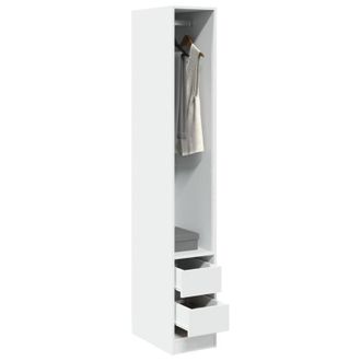 vidaXL Vidaxl Armadio Bianco 30x50x200 Cm In Legno Multistrato