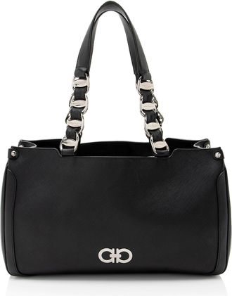 Ferragamo Saffiano Leather Nicoletta Tote