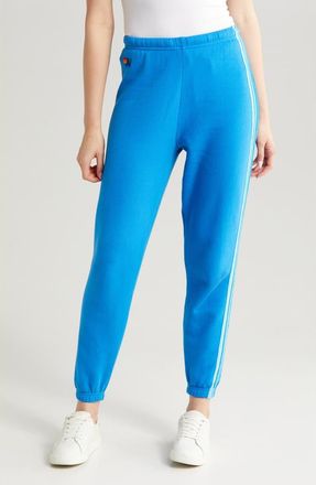 Aviator Nation Stripe Sweatpants in Ocean Blue at Nordstrom, Size X-Large