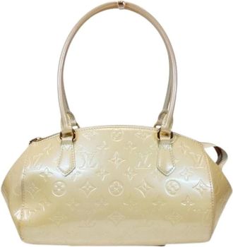 Louis Vuitton Pre-owned Handbags, female, Beige, Size: ONE SIZE Pre-owned Patent Leather Handbag