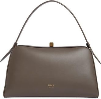 Khaite Cate Leather Top Handle Bag in Elephant at Nordstrom