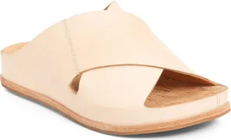Kork-ease Tutsi Slide Sandal in Natural Leather at Nordstrom, Size 10