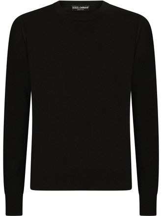 Dolce & Gabbana round-neck cashmere jumper - Black