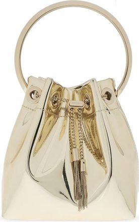Jimmy Choo London Mirror Effect Bon Bon Schoudertas - Dames - Schoudertassen - Geel - ONE Size - Tassen