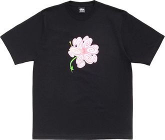 St&uuml;ssy S Flower T-Shirt Black 1905189-BLAC