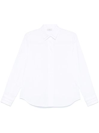 PESERICO poplin shirt - women - Elastane/Cotton - 48 - White