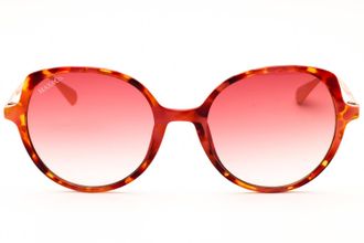 Max & Co. MO0088 Round Tortoiseshell Sunglasses - Red