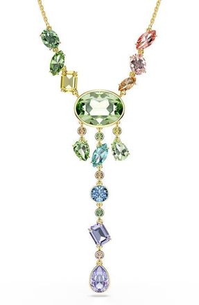 Swarovski Gema Crystal Y-Necklace in Gold/Multi at Nordstrom