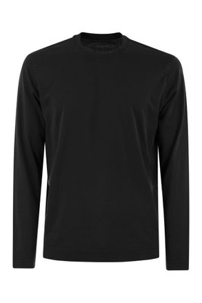 Fedeli Long-Sleeved Cotton T-Shirt