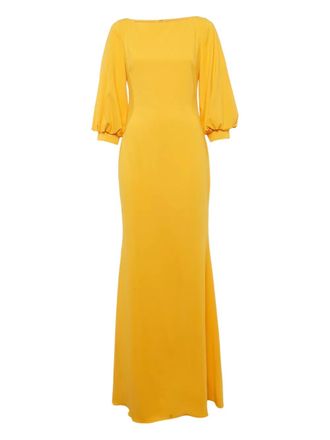 Badgley Mischka Maxi-jurk - Geel