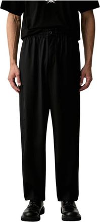 Kenzo Wijde Broek - Heren - Straight fit broeken - Zwart - S - Katoen - Broeken
