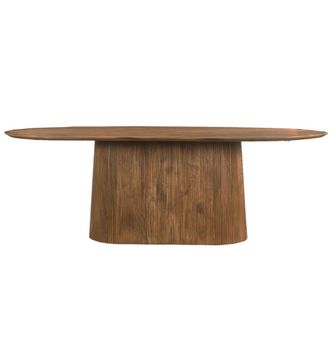 Moloo Mesa de comedor ovalada 8 personas 200 cm de madera