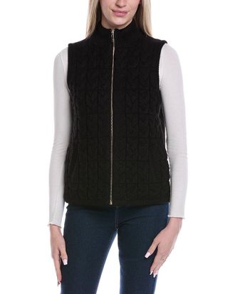 Jones New York Cable Knit Puffer Vest