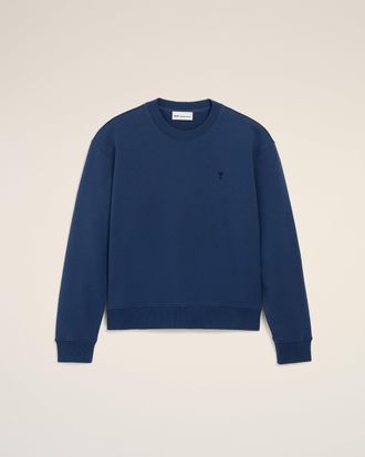 Ami Blue Cotton Ami De Coeur Sweatshirt Blue - XXXL - for Men