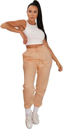 Femme Luxe Cuffed Joggers - Lizzie - 12 - Peach