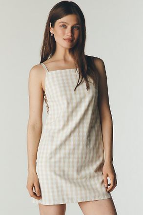 Avec Les Filles Gingham Mini Shift Dress