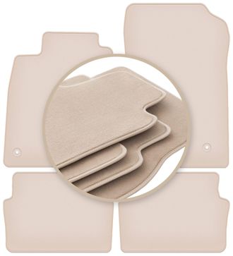 OEM Alfombrillas Beige Premium Para Renault Laguna Iii Liftback, Station Wagon 2007-2015
