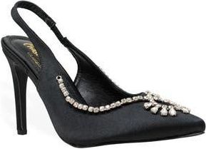 Chase + Chloe by Intouch Footwear Halston Crystal Slingback Pump in Black at Nordstrom Rack, Size 6.5