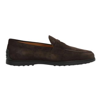 Tod's Flat shoes Brown - male - Tods - Loafers - Brown - 9 1/2 UK - Shoes