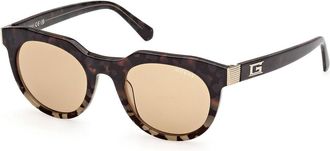 Guess GU00214 56E Mens Sunglasses Tortoiseshell Size 49