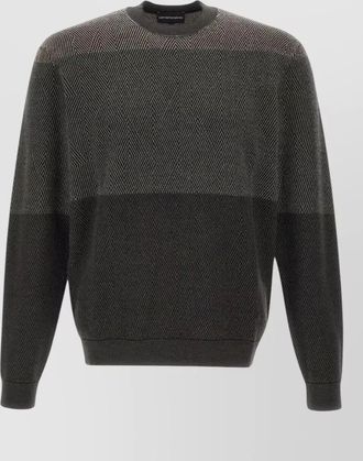 Emporio Armani virgin wool round neck jumper