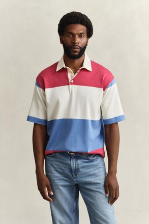GANT Men Short Sleeve Rugger (XXL) MUTED RED