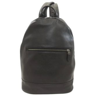 Coach Pre-owned Backpacks, female, Black, Size: ONE SIZE Pre-owned Leather Backpack
