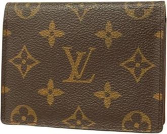 Louis Vuitton Vintage, unisex, Bruin, ONE Size, Pre-owned Stoffen Portemonnee