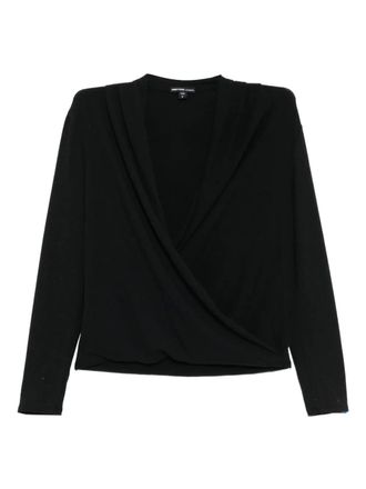 James Perse Melange top - women - Cotton/Polyurethane/Polyester - 0 - Black