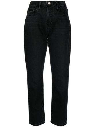 Frame Denim Jeans affusolati a vita alta - Nero