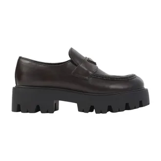 Prada Dames, Schoenen, Bruin, Maat: 38 EU Leer