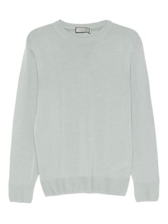Canali round-neck wool sweater - Blue