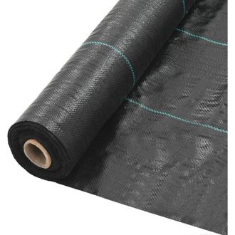 vidaXL Estera De Control De Malezas Y Ra&iacute;ces Pp 2x50 M Negro Vidaxl