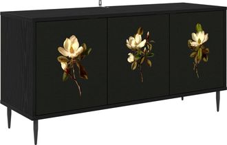 vidaXL Mueble De Tv Bremen 102 X 33 X 51 Cm Roble Negro Vidaxl